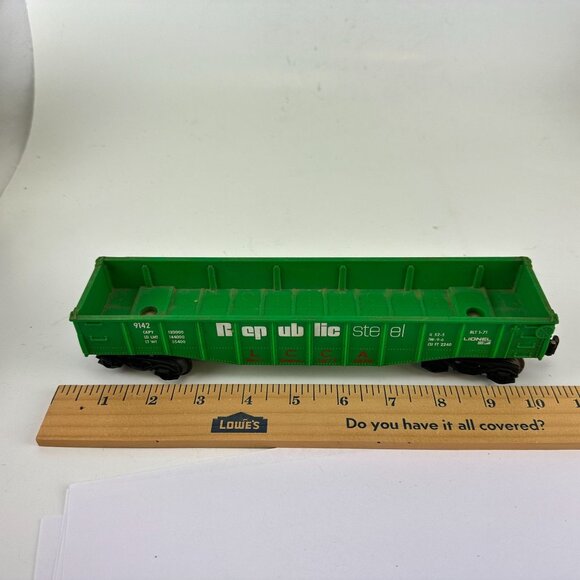 Lot of Three Lionel Plastic Train Cars 53' Gondola O Gauge - Picture 9 of 9